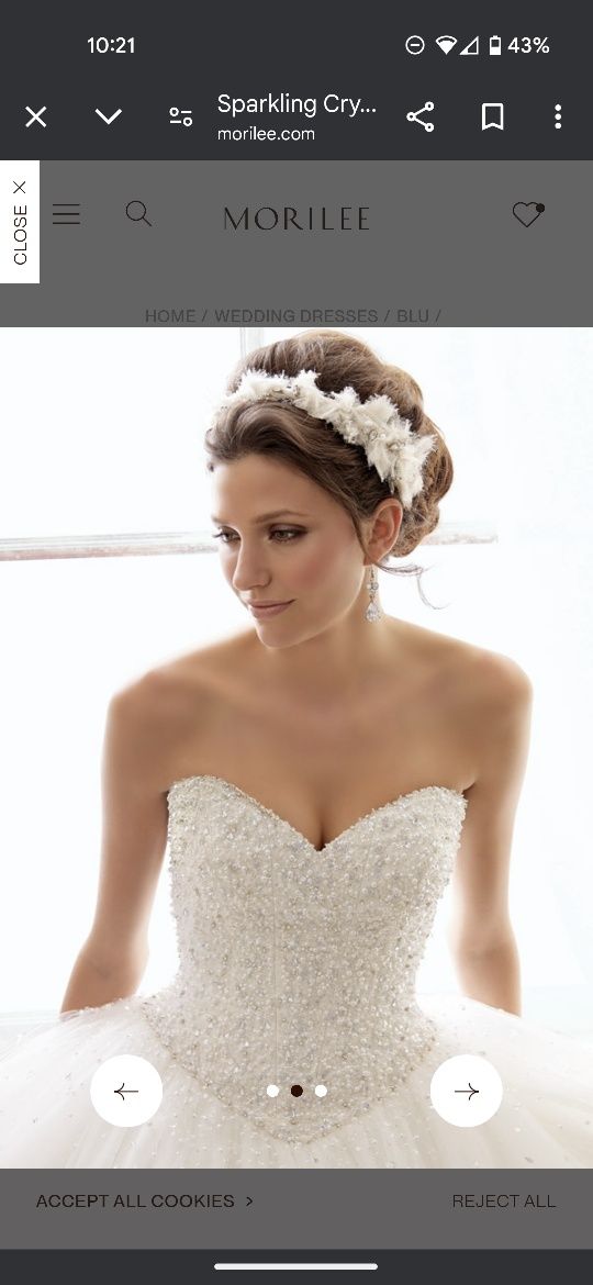 Rochie mireasa Mori Lee + crinolina