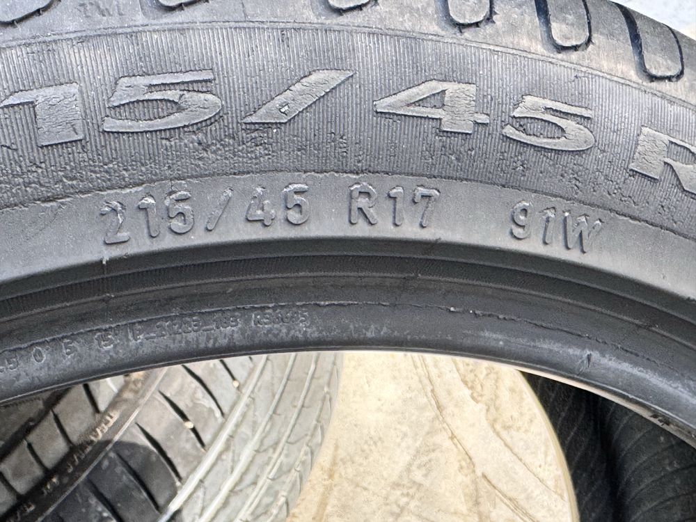 215/45/R17 Pirelli Cintorato 2бр летни dot1219 7мм