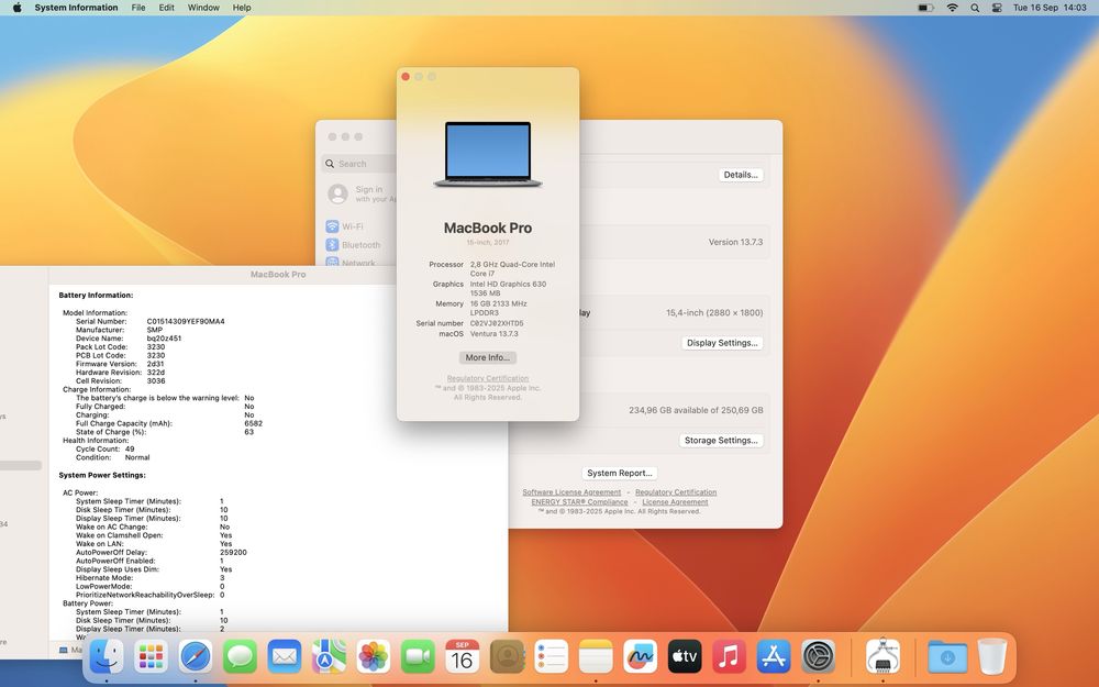 Apple MacBook Pro 2017 в хорошем состояние