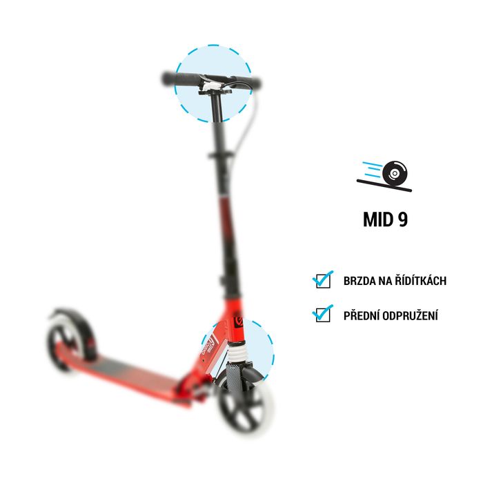 Trotinetă Mid 9 Gri - No Size - produs resigilat Decathlon
