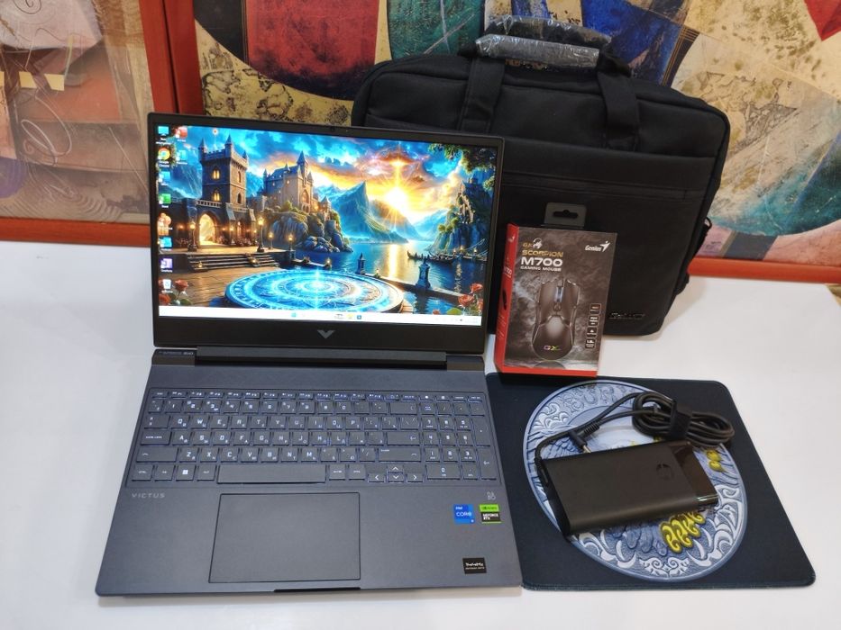 RTX3050 HP Core i5-12 ОЗУ16Гб  Victus SSD1024GB Мощный Ноутбук Игравой
