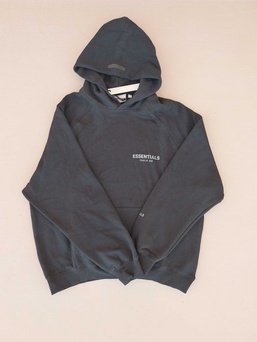 Essentials черно hoodie