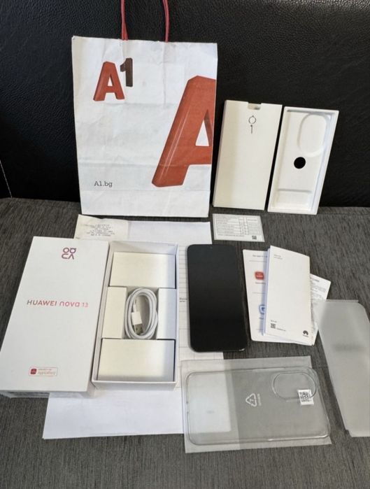 КАТО НОВ 256GB Huawei Nova 13 A1 Гаранция до 2027г. Black / Черен