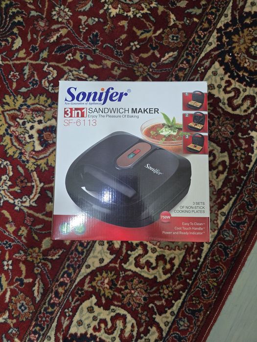 Сэндвичница/вафельница. Новая.