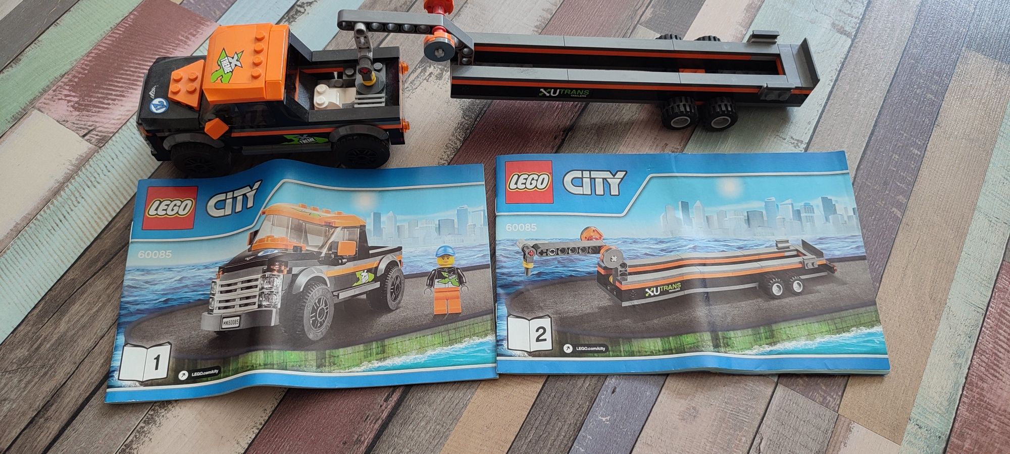 Lego 60085 barca motorizata și auto 4x4