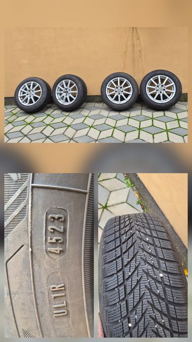 Jante cu cauciucuri iarna 15 16 17 vw audi skoda seat