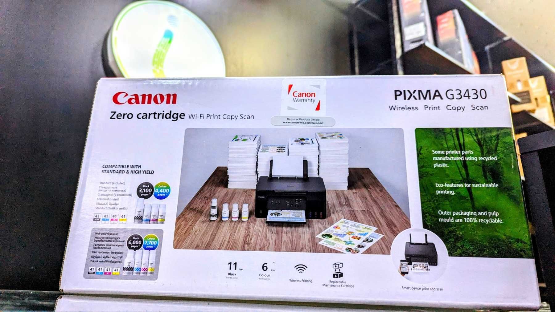 МФУ+лазерное принтер CANON MF3010 (3в1) перечисления есть
