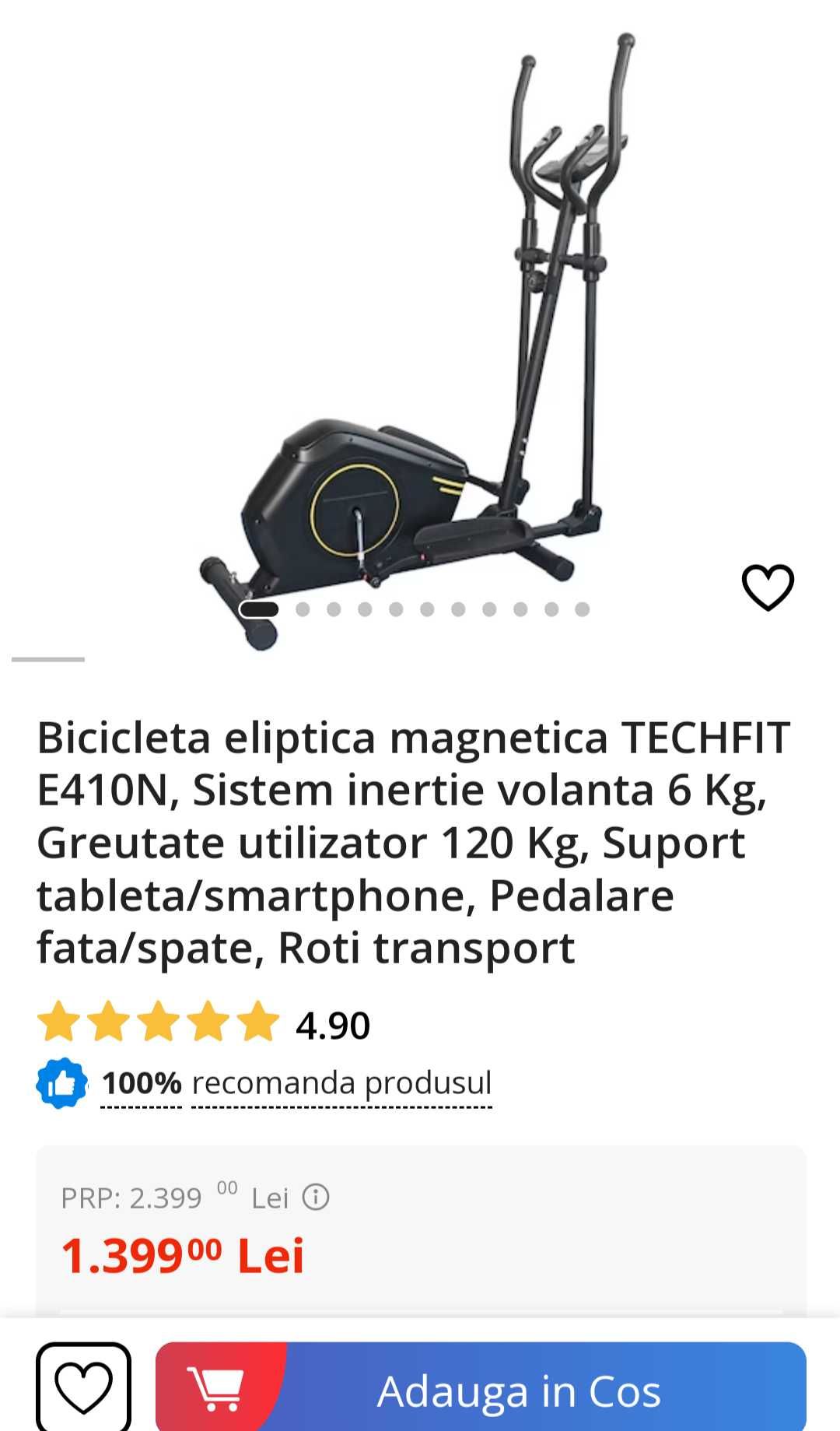 Bicicleta eliptica Techfit