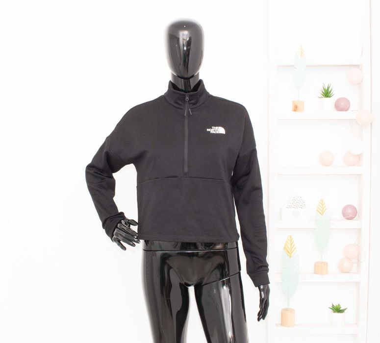 The North Face оригинална дамска блуза черна 1/2 цип овърсайз S