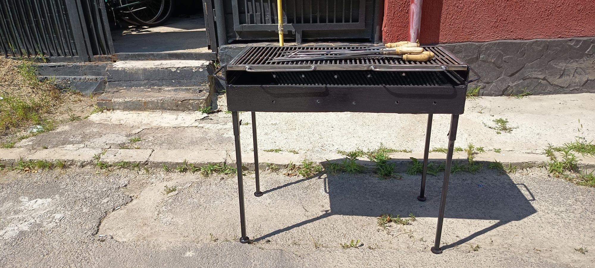 Grătar 1m+50cm cu 2 Niveluri