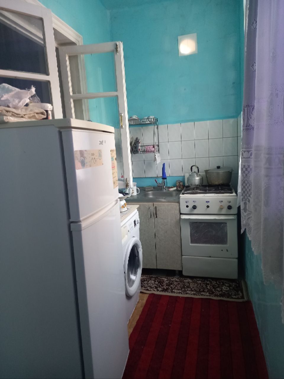 Аренда 1 комнат переделан на 2х комнат  на Чиланзар-19. Только семья