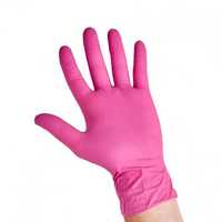 Промо 10+2: Розови нитрилни ръкавици без пудра!