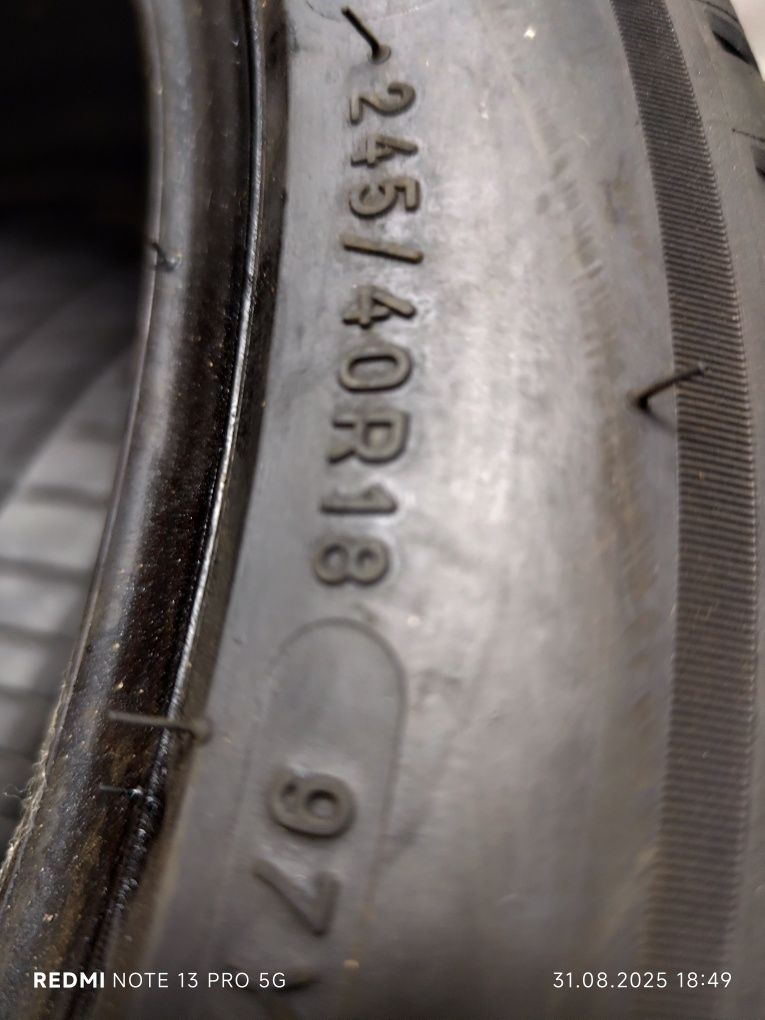 2 anvelope de vara Michelin 245-40-18 runflat