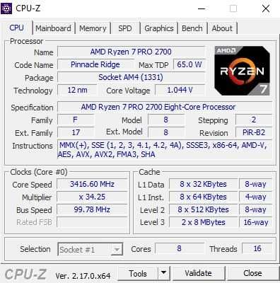 Vand desktop/pc ryzen 7