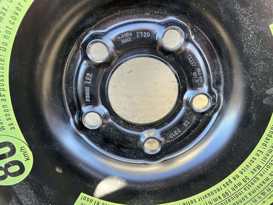 Roata rezerva audi a4 b8 b8.5 et29 8k0601027b