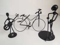 Figurine decor metalice - bicicleta, coșar , muzician, jucător hochei