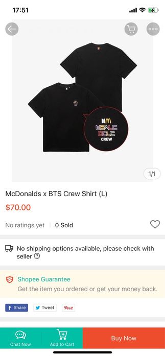Tricou BTS Mc Donalds S