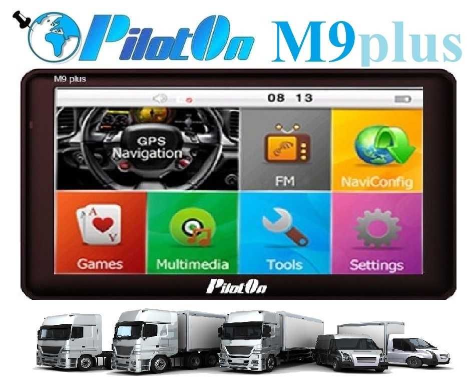 Vand Gps PilotON M9plus ecran mare, pentru camion - Europa