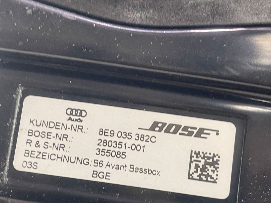 Boxa difuzor Subwoofer  8E9035382C Audi A4 B7 [2004 - 2008] 2.0 tdi B
