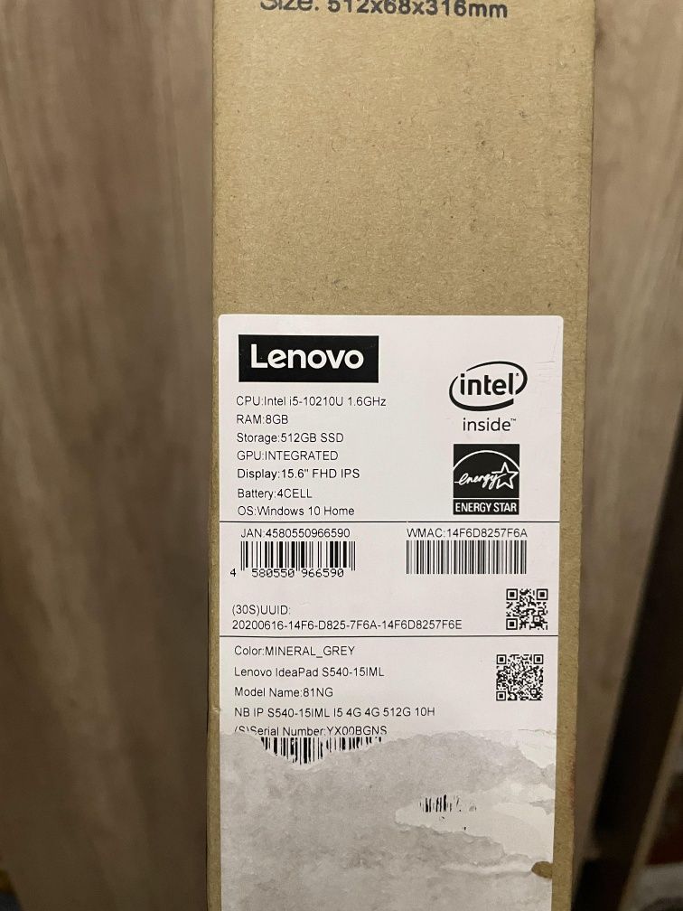 Премиум класс! Lenovo iDeaPad s540 i5/8/512GB