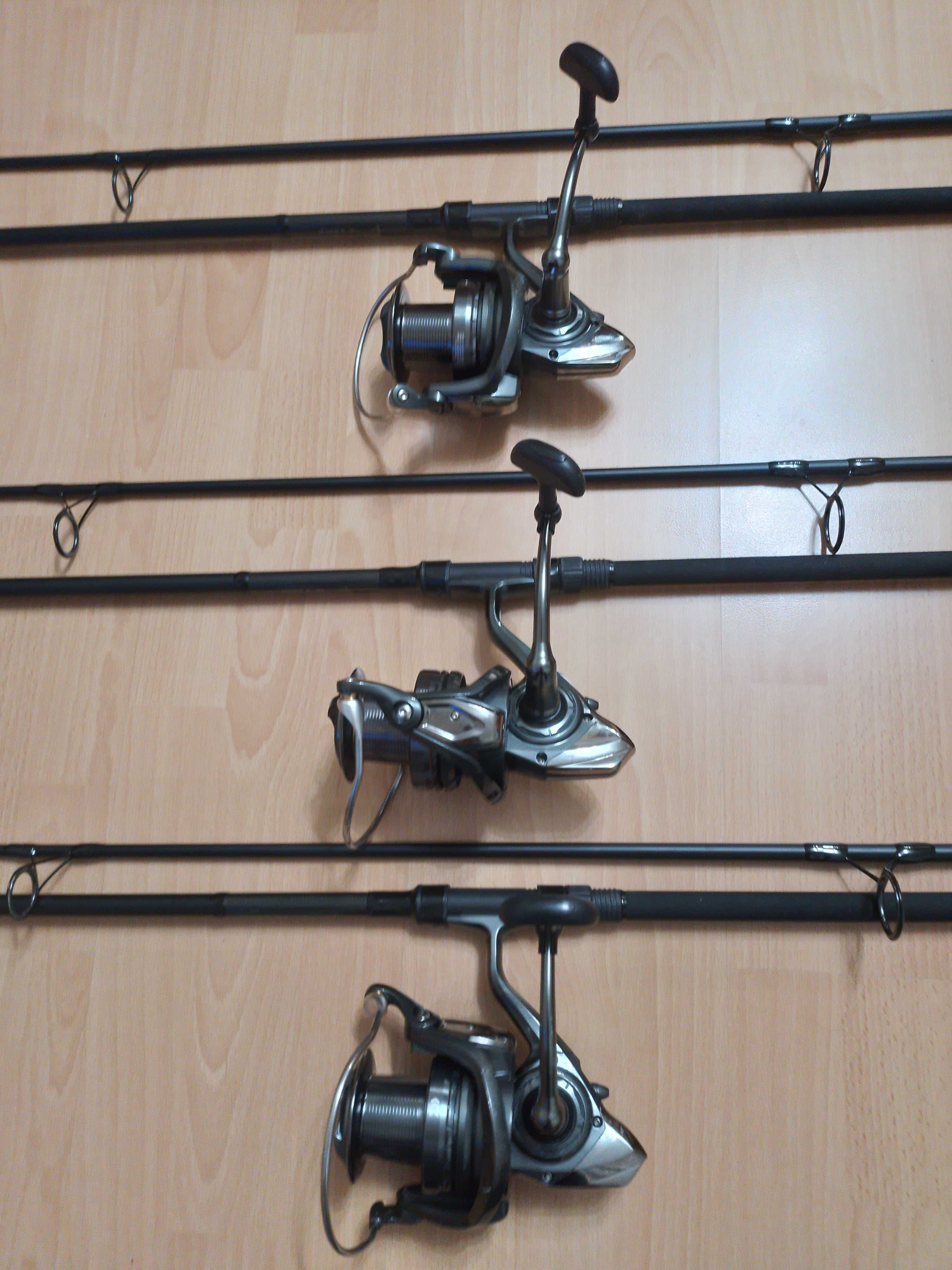 3бр Daiwa Emcast 5000LDA-570лв. Въдици sonik vader 3.6м,3.25лб-270лв.