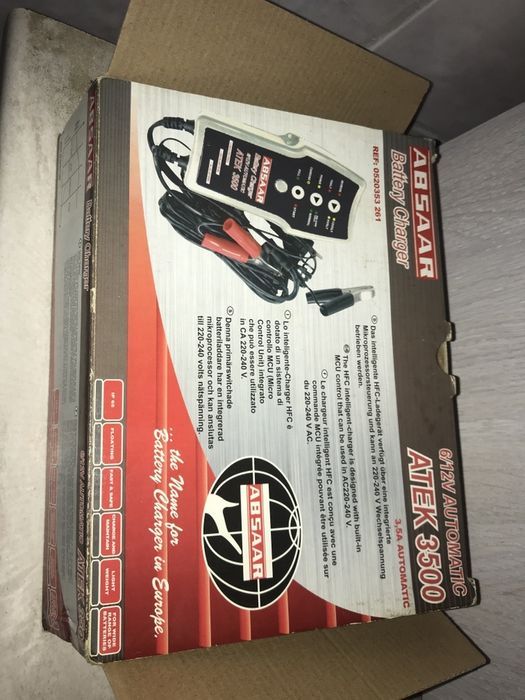 Redresor Incarcator Auto Nemtesc Absaar Atek 3500 6-12V 3500 mA Nou