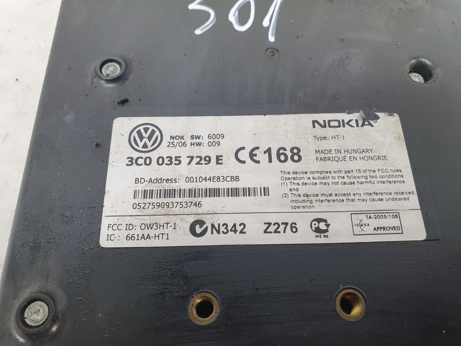 Modul Bluetooth  3c0035729e Volkswagen VW Passat B6  [din 2005 pana  2010]