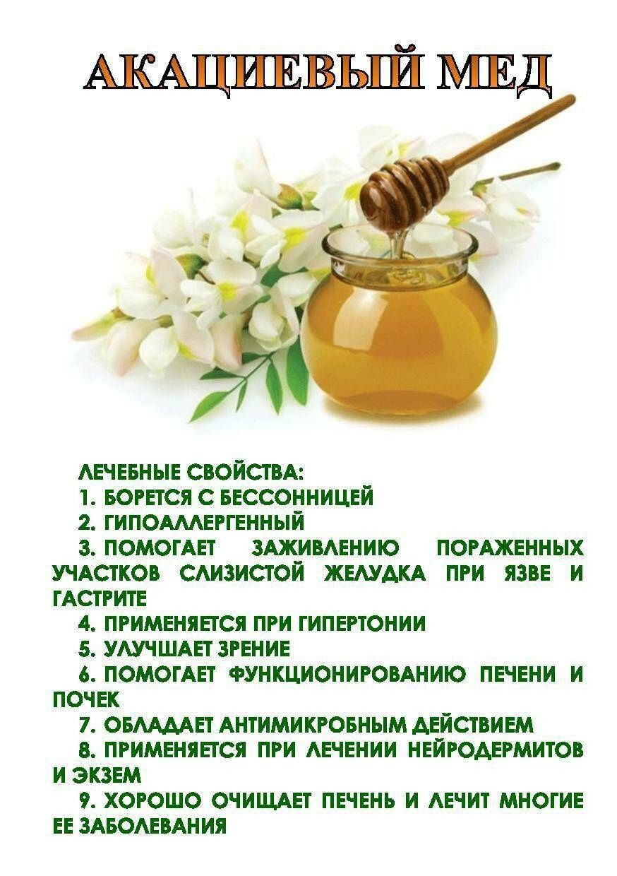 Липовый мёд, Белая акация и Жёлтая акация Дальневосточный Приморский