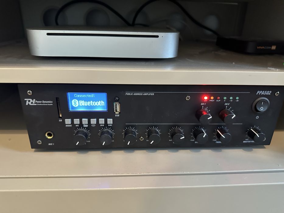 Блутут Миксер / Усилвател с две зони , 50W в 100V линия PPA502