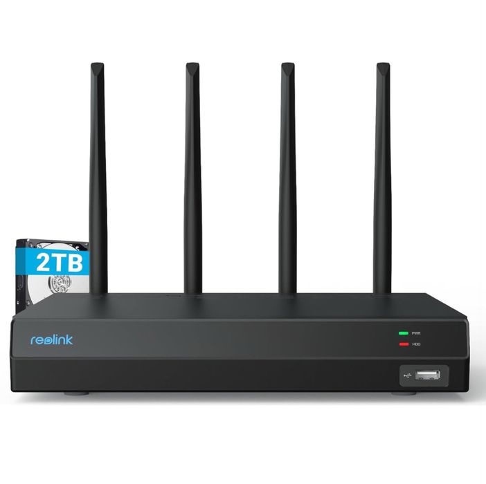 reolink rln12w - 16 channel Wi-Fi 6 NVR recorder 2TB