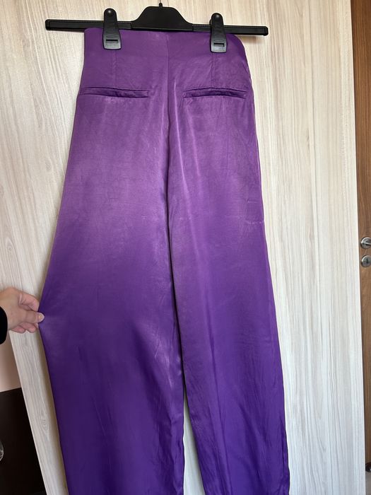 Дамски панталон ZARA – S размер, сатенен