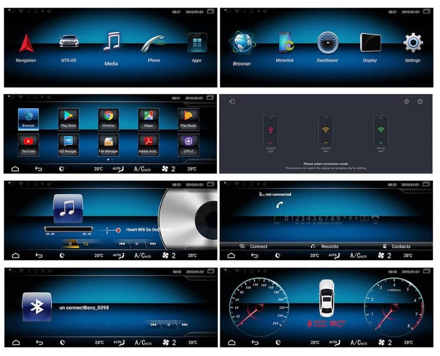 Navigatie Mercedes E Class W212 (2009 - 2014) , 6GB RAM , Slot Sim 4G