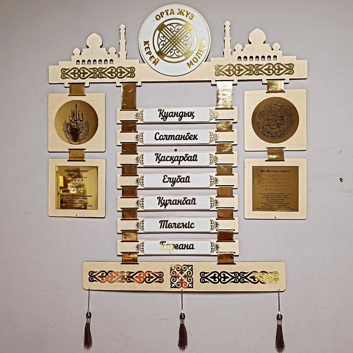 Шежіре, 7 ата, родословная доска