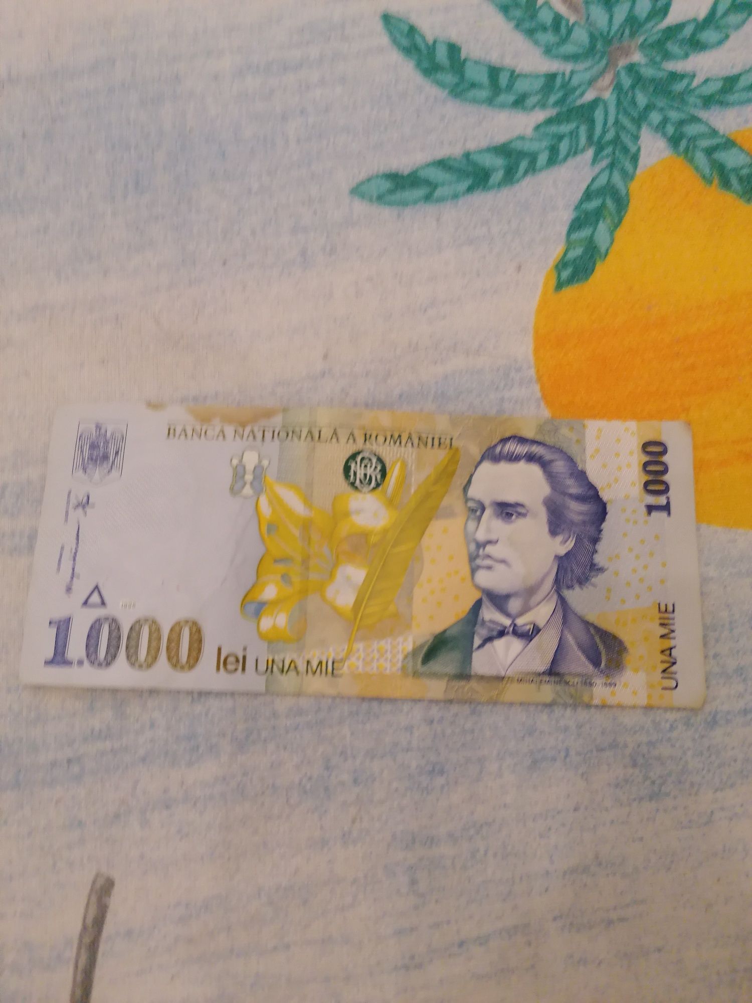 Bacnote vechi de 500 cu Constantin Brâncuși și de 1000 cu Mihai Emines