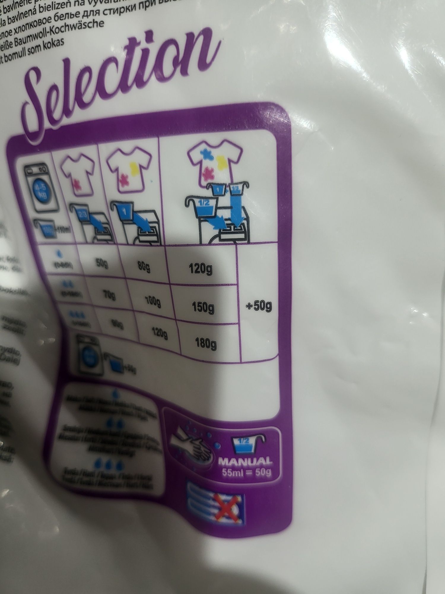 SELECTION detergent rufe Universal manual și automat 3kg