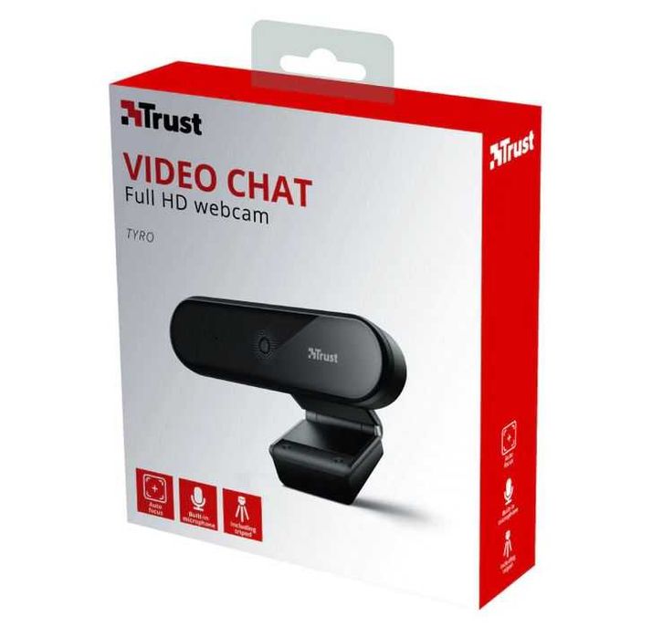 Camera web usb Trust FullHD videochat microfon trepied webcam la cutie