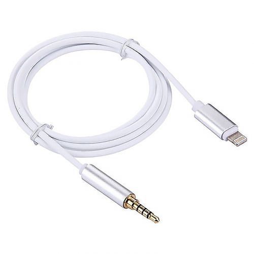Cablu audio iPhone, Lightning-Jack 3.5mm, 1m Alb Calitate Premium