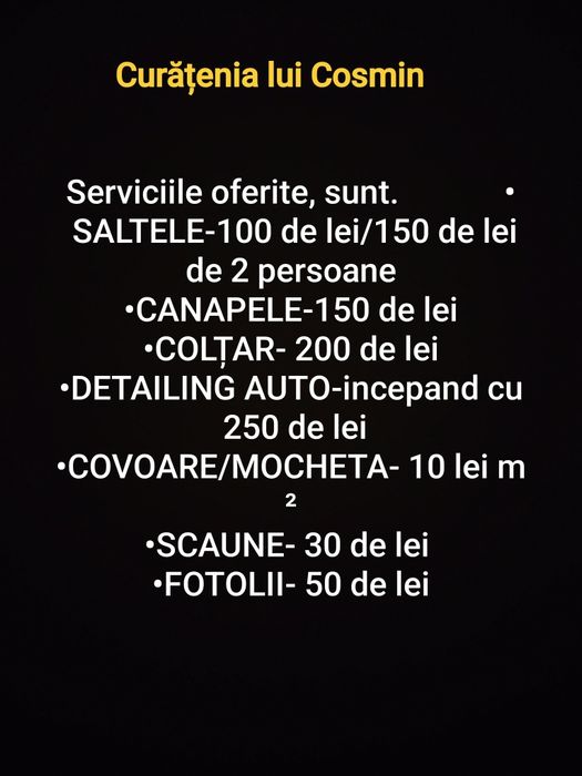 Servicii de curățare
