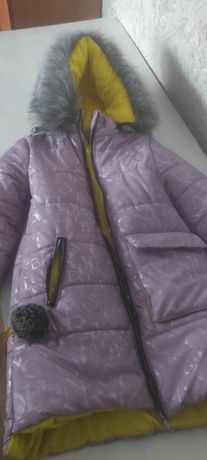 Зимняя куртка 11 12 лет для девочек