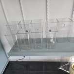 Vase plastic pt.flori 20.buc.10 mari..10 mai mici