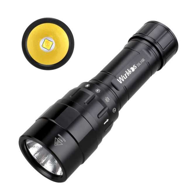 Lanternă LED subacvatica scufundari Wurkkos DL10R 4500 lumeni