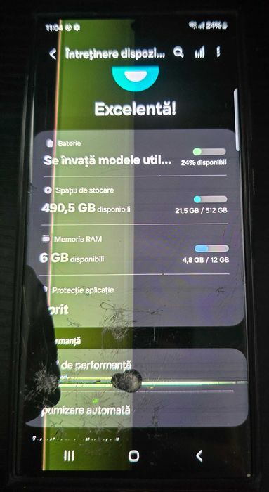 Samsung S23 Ultra 512GB Negru - DEFECT / SPART, Pentru Piese/Reparație