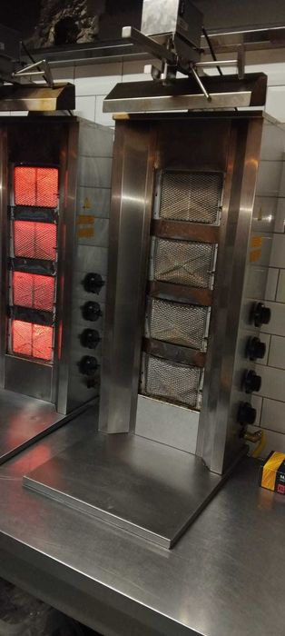 Rotisor shaorma 4 arzătoare