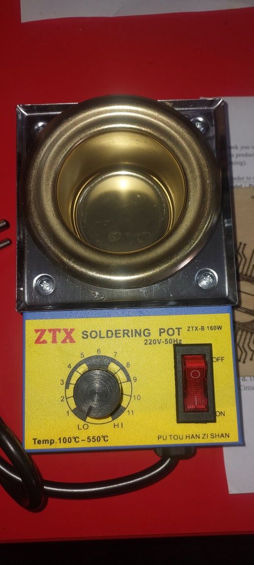 Cuva Topire Fludor/Cositor 160W 50mm 550 Grade Noua