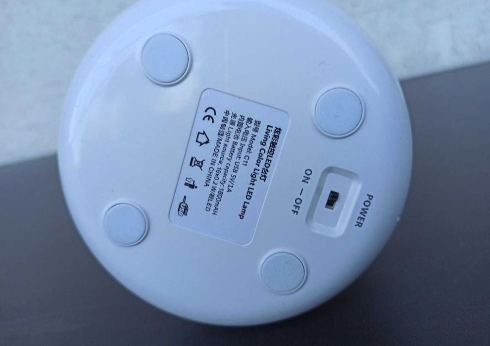 Lampa lumina rgb led veioza birou copii elevi camera copil acumulator