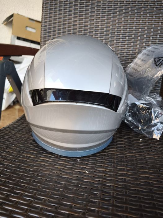 Vand casca moto scuter atv cu viziera barbie si lentile de soare retra