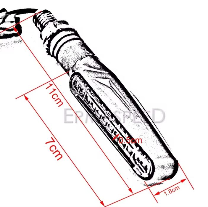 Semnalizari / semnale LED universale motocicleta + releu reglabil