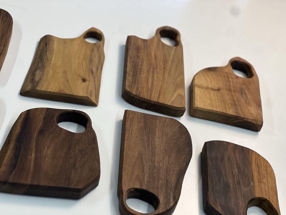 Дъска от натурален орех с персонално пожелание