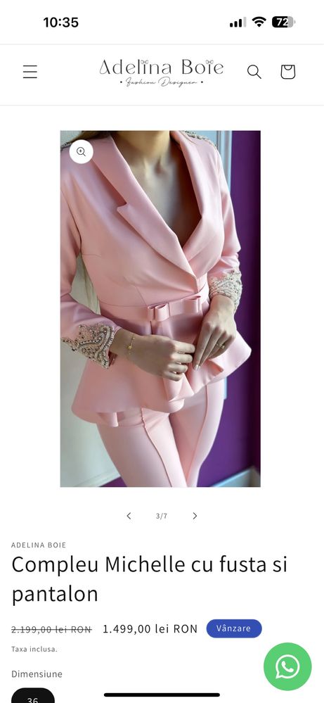 Costum adelina Boie
