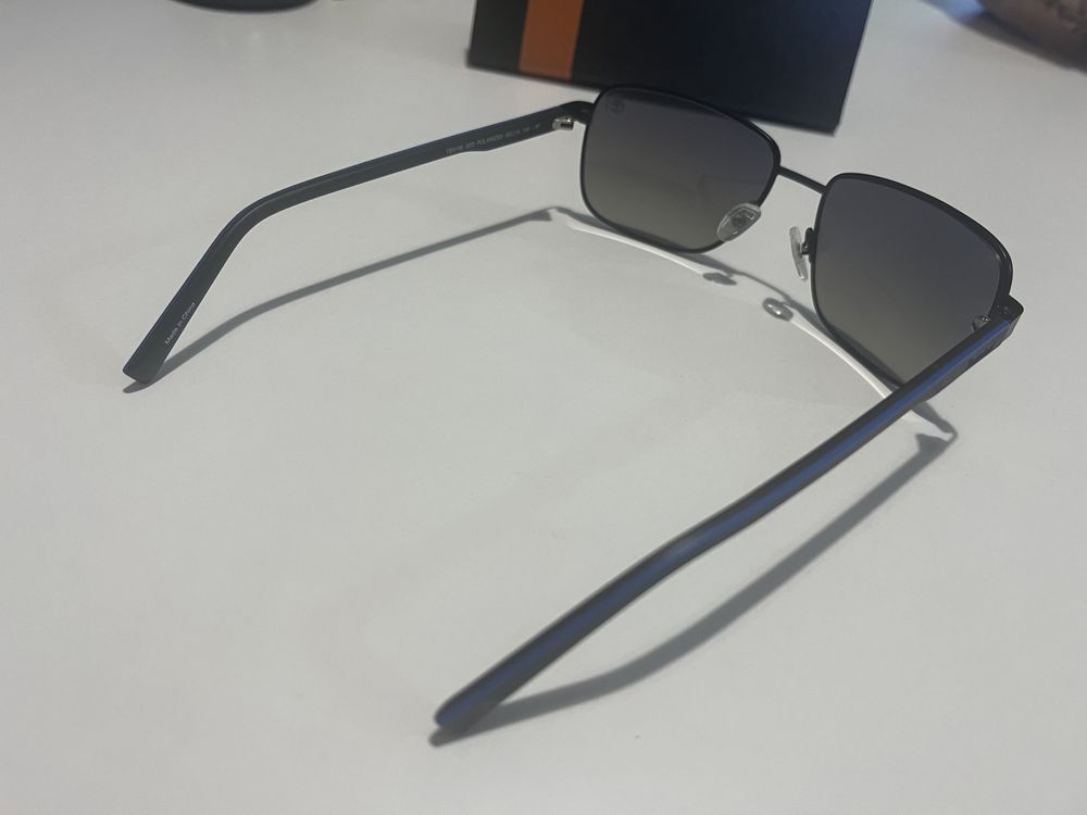 Timberland Smoke Gradient Rectangular Men's Sunglasses
